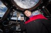 ISS-43_Samantha_Cristoforetti_in_the_Cupola_indicates_SpaceX_CRS-6.jpg